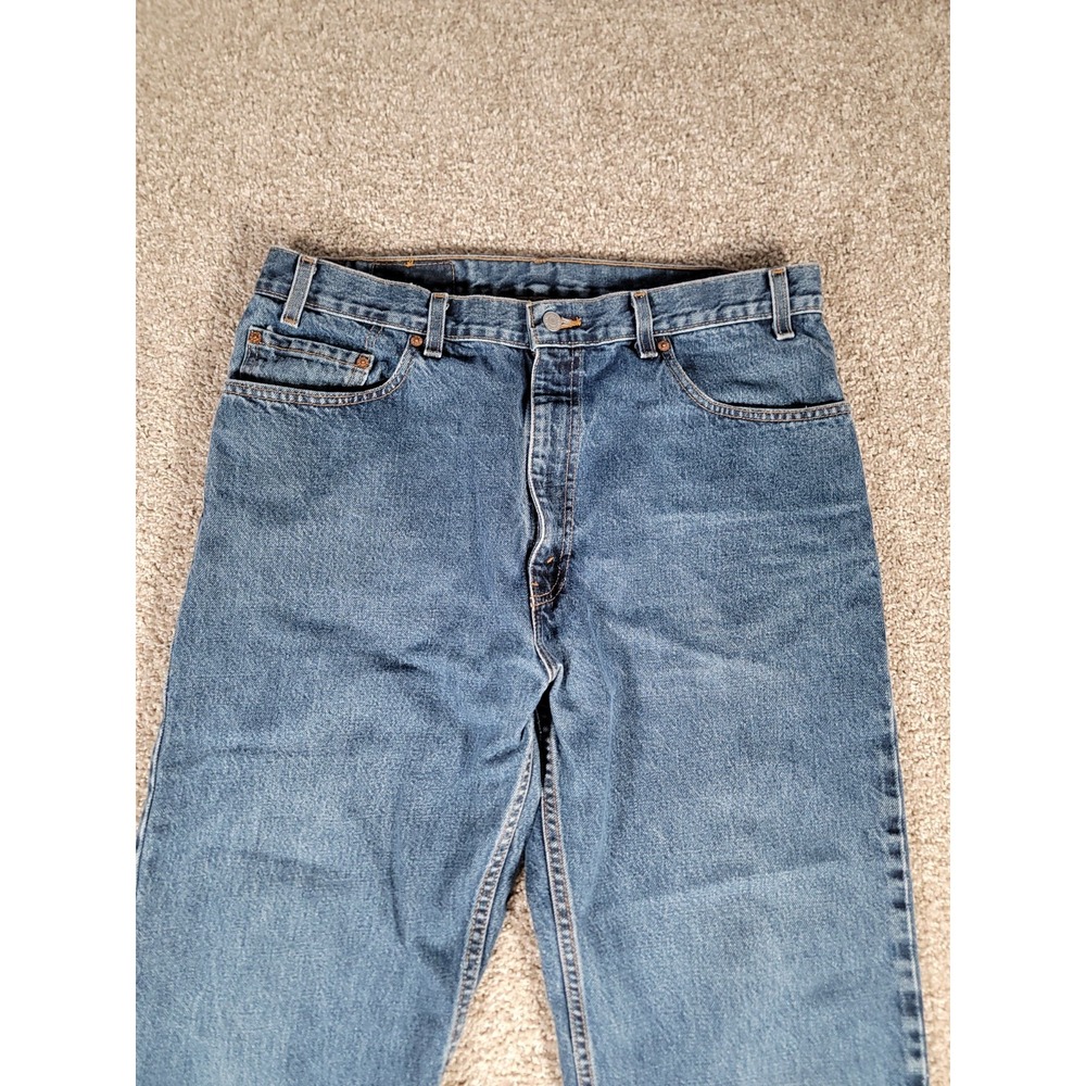 Vintage Levis Jeans Mens 36x29* Blue Denim 505 Straight Medium Wash Made In USA - Picture 3 of 16